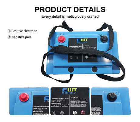 comprar Batería de litio hierro fosfato de 12V para 12v 100Ah LiFePo4 Deep Cycle Battery Pack con BMS incorporado Fabricación en línea