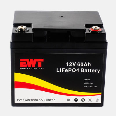 comprar Paquete de baterías de litio hierro fosfato de 12V 60Ah LFP Balck para el reemplazo del sistema de energía solar fabricación en línea