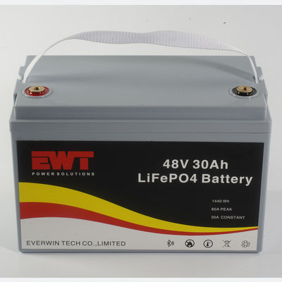 comprar Batería de litio hierro fosfato OEM de color blanco de 48 voltios de vida de 4 litros de iones de litio 48v 30ah fabricación en línea