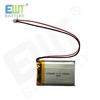 comprar Batería de iones de litio con soporte LP603450 3.7V 1000mAh Fabricación en línea