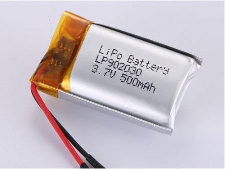 comprar LP902030 3.7V 500MAH LiPo Pack de alta capacidad Método de carga CC/CV y química de los polímeros de litio Fabricación en línea