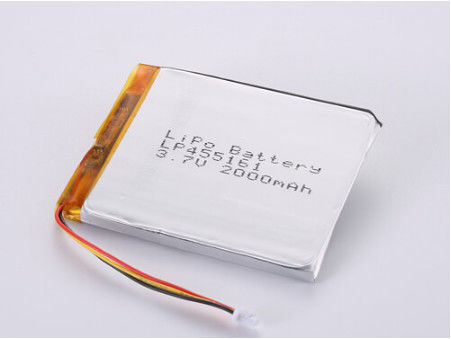 comprar LP455161 3.7V 2000MAH Batería de iones de litio fabricantes Batería prismática de polímero de litio de plata con 12 meses de garantía de un año online manufacture