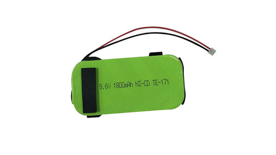 comprar Batería de níquel cadmio NI-CD con capacidad de 9.6V 1800MAH y corriente de carga máxima de 0.5A, química que contiene materiales tóxicos Fabricación en línea