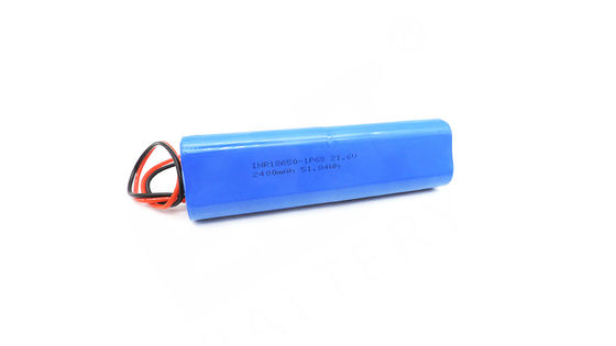 comprar INR18650 21.6v 2400mah Conector de cable personalizable Batería de iones de litio con caja ABS y celdas cilíndricas Fabricación en línea