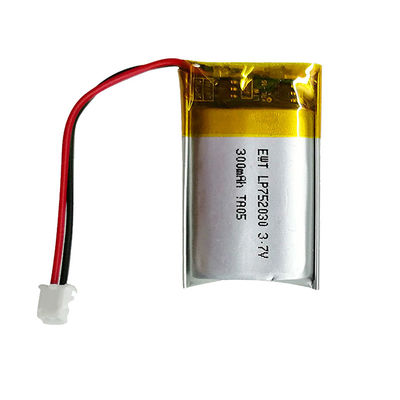 752030 Mini Lipo Batería 3.7v 300mah Recargable Li Polymer Batería Pack