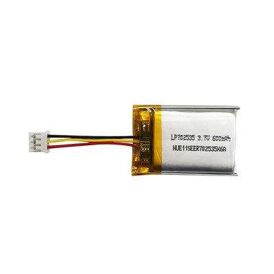 Lp702535 3.7v 600mah Litio Polímero Lipo Batería Pack Material de ánodo