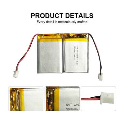 3.7v Batería de polímero de litio 950mah 1000mAh Batería LiPo Célula 583450 603450