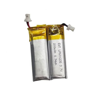 Batería de polímero de litio personalizada LP601235 3.7v 250mAh Batería LiPo