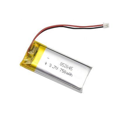 Potencia 3.7v 750mah Batería recargable Batería LiPo pequeña Polímero