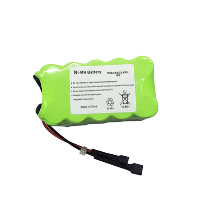 Batería recargable de níquel de 18v 1300mah Nimh Batería recargable Aa Pack