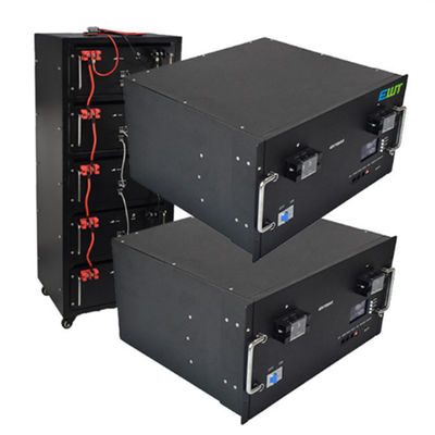 CASE INDUSTRIAL ESTABLE 5U 48V 100AH LITIO FOSFATO de hierro batería de paquete negro resistente al agua y al polvo