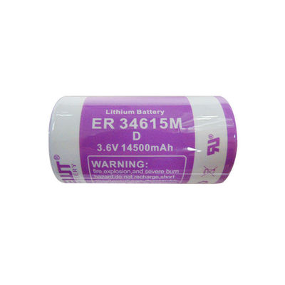 ER34615m Batería de litio primaria 14500mAh Li Socl2 3.6V Batería