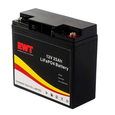 Batería personalizada 12V 25Ah Lifepo4 Batería UPS para carretilla elevadora