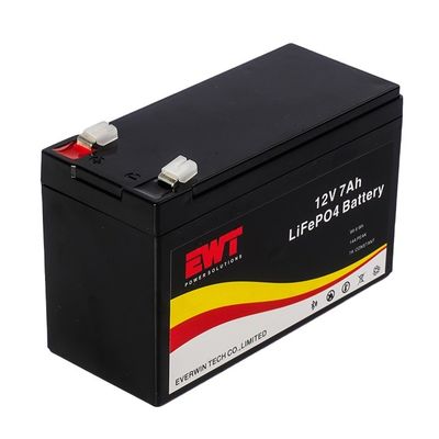 Batería recargable de 12 V de litio y fosfato de hierro de 12,8 V de 7 Ah