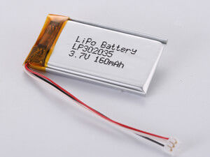 Batería de polímero de litio de 100 mAh de 3,7 V para un suministro de energía estable y duradero