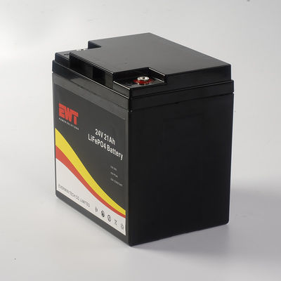 Batería de almacenamiento de energía LiFePO4 de descarga rápida 24V 21Ah para sistema solar / luz de calle / telecomunicaciones 20A