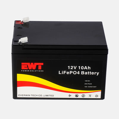 Vida útil de alta capacidad Po4 12,8V 10Ah Energy Battery Pack 2000 Ciclos de trabajo de larga duración