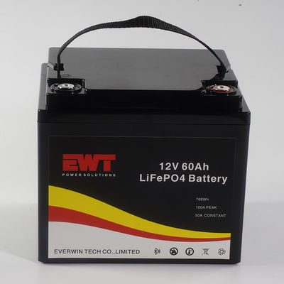 OEM Recargable batería de iones de litio 12v 60ah 768Wh lifepo4 para scooter E-bike Golf coche