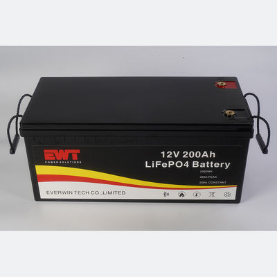 Paquete de baterías Lifepo4 personalizado de 12V 200Ah con baja tasa de auto descarga y célula IFR32700