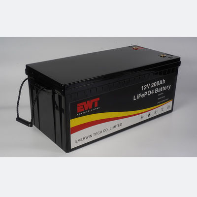 Batería de caja impermeable personalizada de 12V 200AH adecuada para suministro de energía exterior