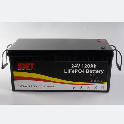 24V 120AH Lifepo4 Batería Pack Ligero y de alta seguridad para la fuente de alimentación UPS