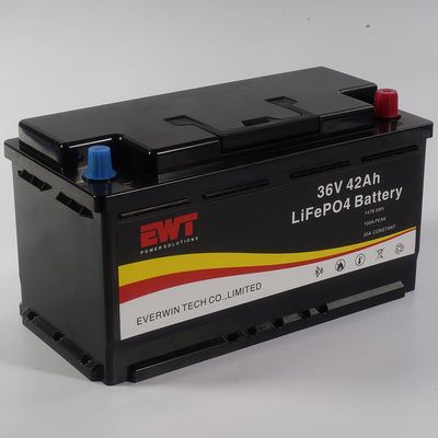 A prueba de polvo y a prueba de agua 36V 42Ah LifePo4 batería de litio