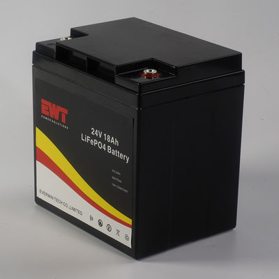 Batería portátil de litio hierro fosfato de 24V 18Ah con diseño prismático para seguridad ambiental y larga vida