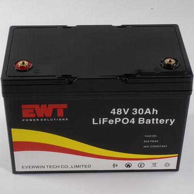Batería recargable de 48V 30Ah lifepo4 para scooter bicicleta eléctrica coche de golf