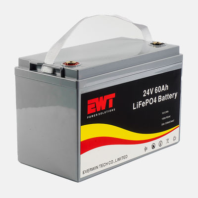 Batería LiFePO4 de 24V 60Ah para embarcaciones eléctricas 30A Descarga 640Wh Potencia de salida -20°C a 45°C