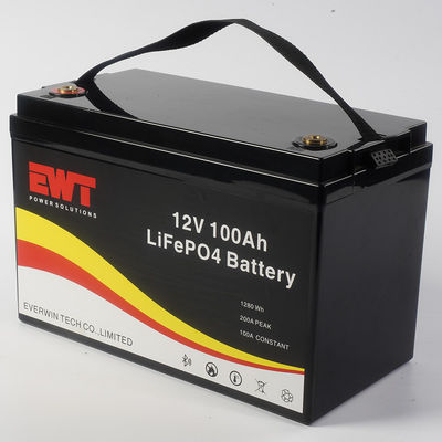 Batería de litio-fosfato de hierro de 12 V de larga duración con un rango de temperatura de carga de -20°C a 60°C y 2000 ciclos de carga