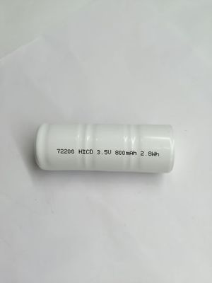 Batería NICD médica de larga duración de 800 mAh 3.6 V Batería de níquel cadmio