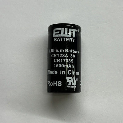 Batería de alta tensión 2.0V CR123A 3.0V 1500MAH de Li/dióxido de manganeso para dispositivos electrónicos