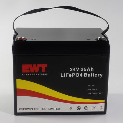 Alta seguridad y eficiencia Batería LFP 24V con BMS incorporado Corriente de carga máxima 20A