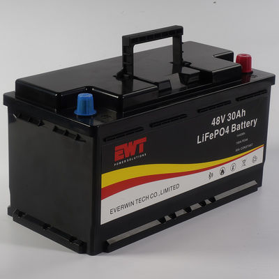 Batería de fosfato de hierro y litio de 48 V de diseño duradero con bajo impacto ambiental y vía de descarga CC/CP/VP