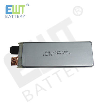 Batería de polímero de litio de grado LP6744126 3.7V 4000mAh 3C durante 1 mes
