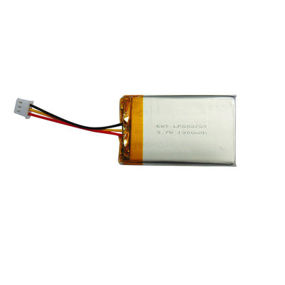 Batería de polímero de litio de plata LP503759 3.7V 1300MAH con protección contra sobrecarga Plata Forma y color