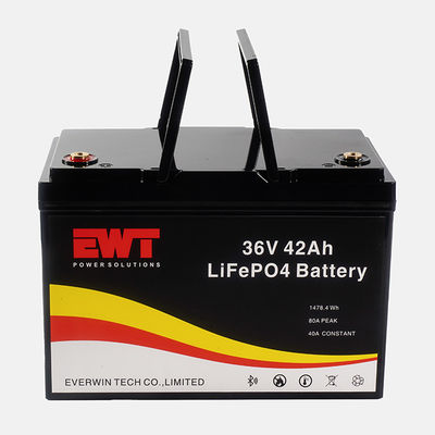 Módulo de batería LiFePO4 de alta capacidad 36V 50Ah de fosfato de hierro de litio con voltaje nominal de 51.2V