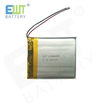 Voltado nominal 3.7V Batería de polímero de litio LP484450 3.7V 900mAh grado A para descarga ¥20 ¥60C