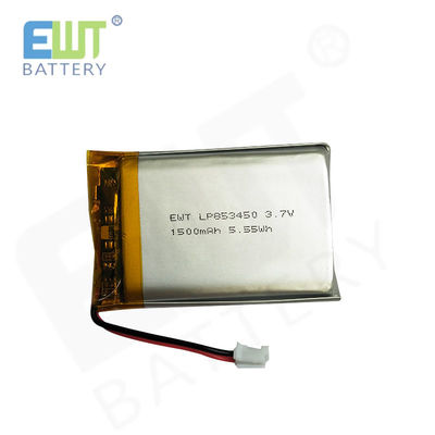 LP853450 3.7V 1500MAH Célula de alimentación de Li-polímero con corriente de carga máxima 1C