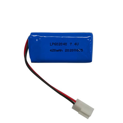 Tipo de conector personalizado Batería de polímero de litio 1A Máximo rango de temperatura de corriente de carga -20C -60C