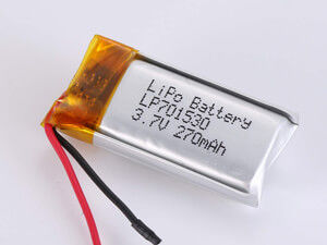 LP701530 3.7V 270MAH Batería de polímero de litio con PCM y protección contra cortocircuito