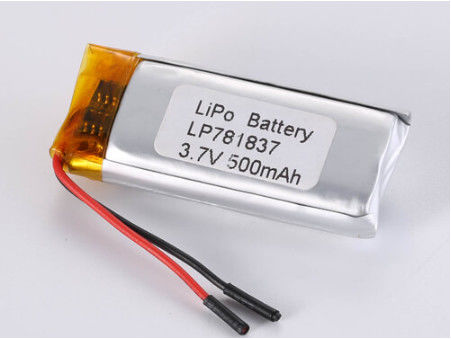 Requisitos del cliente 3.7V 500mah Batería LiPo con alta capacidad y celdas Batería de litio polímero Material de ánodo Otros