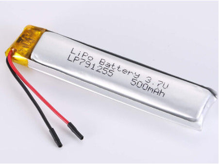 LP791255 500MAH JST/batería de polímero de litio personalizada para una solución de energía de alta capacidad y larga duración mediante entrega aérea