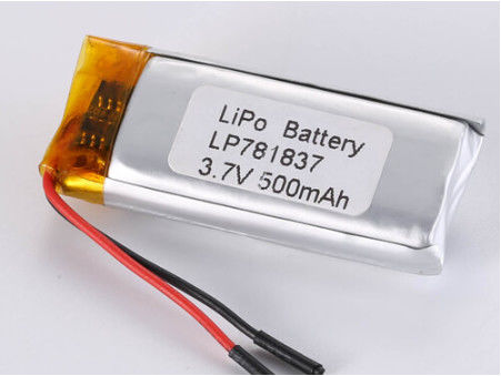 LP781837 3.7V 500MAH 1C Corriente de descarga continua Batería de polímero de litio para teléfonos inteligentes Material de ánodo de cobalto puro Otros
