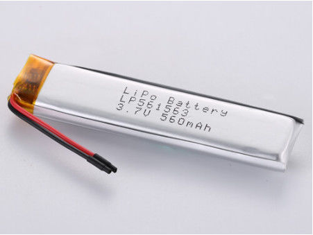 3.7V 560MAH JST Tipo de conector Batería recargable de polímero de litio con corriente de descarga de 1C Ligera y duradera