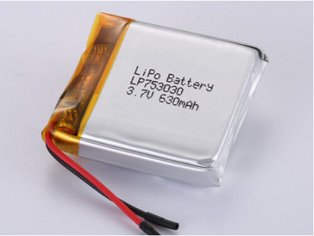LP753030 3.7V 630MAH Batería de polímero de litio de plata para un rendimiento duradero