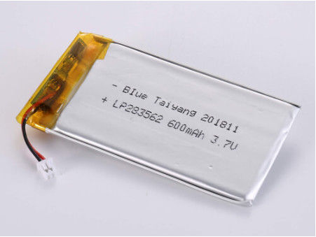 Batería recargable de litio de 3,7 V 600 MAH de larga duración con protección de PCB para aplicaciones industriales