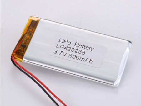 LP423258 3.7V 800MAH Composición química Batería de litio polímero Célula recargable de iones de litio para industria
