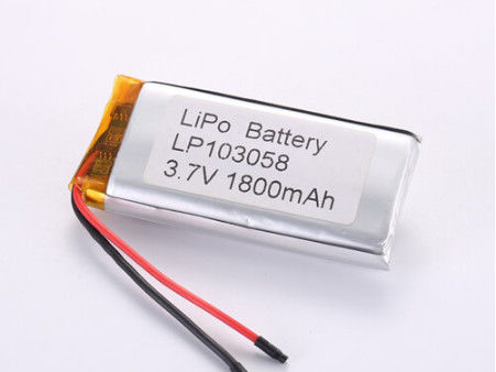 LP103058 3.7V 1800mah batería de iones de litio fabricantes Batería de litio de polímero de paquete suave con protección contra sobre descargas y diseño flexible