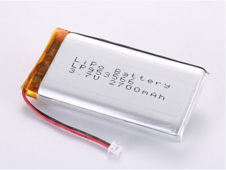 LP953566 3.7V 2700MAH Batería recargable de polímero de litio Prismático, bolsillo, botón Forma grado A